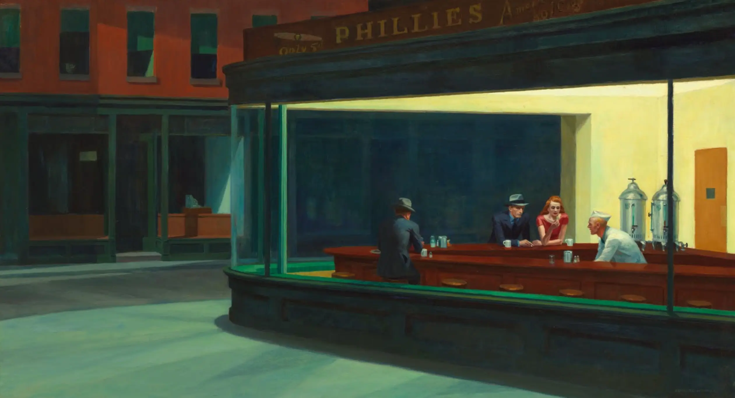 The original Nighthawks art piece